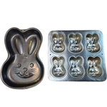Wilton Bunny Cake Pan Set 2105-1425 2105-1518 Large Mini Easter. Fixed Price $15.00.