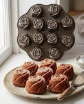 Nordic Ware Sweetheart Roses Mini Cupcake Pan Cast Aluminum 12 Usa. Fixed Price $17.50.