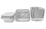 Fig & Leaf (120 Pack) Premium 1-LB Takeout Pans With Lids 5.6" X 4.6" 1.9". Fixed Price $31.99.