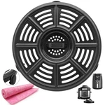 Heisenlin Air Fryer Replacement Parts Crisper Plate For 8.2*8.2IN, Black. Fixed Price $14.43.