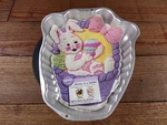 Vintage Easter Cake Mold 1998 Wilton Bunny Basket Pan 2105-2037 W/ Insert. Fixed Price $6.00.