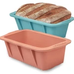 2-PC Silicone Bread Loaf Pan Rectangular Non-stick Baking Mold Oven Cake. Fixed Price $13.99.