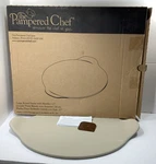 Pampered Chef Round Baking Stone 15IN Large 1371 Pizza Pan Handles. Fixed Price $99.99.