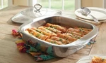 Princess House Stainless Steel 12" Baker With Glass Lid #6148 New Box. Fixed Price $175.00.