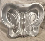 Ln Pretty Spring Butterfly Aluminum Cake Pan By Wilton Clean 12"X12" #2105-2079. Fixed Price $9.99.