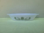 Glasbake J2352 Milk Glass Divided Casserole Dish Vintage Usa 1.5 Qt 12". Fixed Price $14.95.