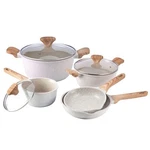 Country Kitchen Non-stick Cast Aluminum Cookware Set Durable Cookwa.... Fixed Price $92.85.