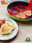 Flower Shaped 4-CUP Silicone Egg Frying Pan Mold Nonstick Kitchen Tool. Fixed Price $9.99.