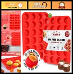 2-PIECE Silicone Cupcake Pan Set, 24-CUP Non-stick Muffin Baking Tray, Bpa Free,. Fixed Price $31.99.