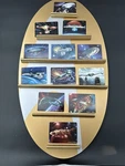 The Hamilton Collection Star Trek Porcelain Card Set W/ Wall Display Rack 1996. Fixed Price $195.00.