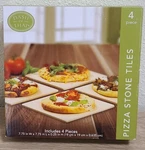 New! Dash Of That 4 Piece Pizza Stone Tile Set 7.75" X 0.25 Oven Or Grill. Fixed Price $17.99.