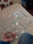 Vintage Pyrex Lid 16 Usa C624 17, Fits 2-QUART Easy Grab Rectangular Dish. Fixed Price $18.05.