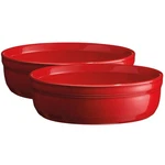Emile Henry Creme Brulee Burgundy Set 2PCE. Fixed Price $26.52.