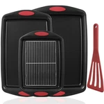 5-PIECE Nonstick Baking Pans Set Premium Carbon Steel Bakeware With Pfoa/pf.... Fixed Price $30.46.