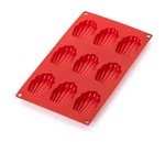 Lekue Silicone 9 Cavity Madeleine Baking Mold, Red. Fixed Price $18.80.