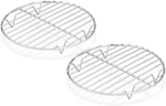 Teamfar Round Cooling Rack Set Of 2, 7 Inch Baking Steaming Roasting. Fixed Price $18.60.