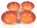 Le Creuset Stoneware Vancouver Soup Cereal Bowls 6" / 22OZ Flame Of 4. Fixed Price $69.71.