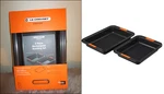 Le Cresuet Non-stick Metal 2-PIECE Rectangular Cake Roasting Oven Pan Set. Fixed Price $99.99.