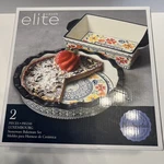 Gibson Elite Luxembourg 2 Piece Non-stick Bakeware Set, Blue. Fixed Price $30.00.