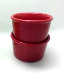 Chantal Red Ramekins Round Lot Of 2 Stoneware Bowls 1 Cup Bake Freeze 93-RM08. Fixed Price $31.99.