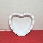 Emile Henry France Mini Baking Dish Red Fluted Edge Heart Shaped #6149. Fixed Price $25.00.