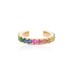 Multi Sapphire Cuff Earrings (single Pc.)-for Mother's Day Gift Jewelry. Fixed Price $296.10.