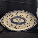 Temptations By Tara 18 X 11 Ovenware Platter. Old World Pattern PPP-SQ-871467. Fixed Price $27.99.