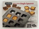New! Chicago Metallic Lift & Serve 12 Single Squares For Mini Quiche Tart Pan. Fixed Price $34.99.