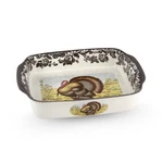 Spode Woodland Handled Lasagna Dish, Fine Porcelain Rectangular Holiday Bakeware. Fixed Price $188.00.