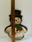 Vtg Wilton Merry Snowman 1990 Cake Pan #2105-9495 Korea 15X11X2.25 Christmas. Fixed Price $8.24.