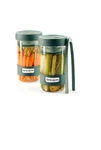 Lekue Pickling 284052 Fermenting Kit, 24 Oz, Green. Fixed Price $41.30.