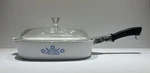 Corning Ware P 16 11 Skillet / Shallow Casserole Blue Cornflower. Fixed Price $39.99.