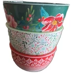 Pioneer Woman Set Of Three (3) Melamine Measuring Bowls Merry Meadow. Fixed Price $21.20.