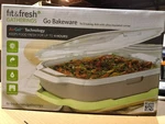 Fit & Fresh Gatherings Go Bakeware 9X13 Tempered Glass Baking Dish Spill-proof. Fixed Price $39.99.