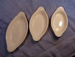 Vtg Nos Hall China Brown Rarebit 527 528 529 Gratin Dish Plate Lot Set Usa Made. Fixed Price $19.49.