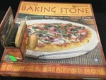 Pizzacraft Round Baking Stone W/ Wire Frame & Scrubber 2PC Set Nib!. Fixed Price $26.99.