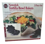 Norpro Nonstick Tortilla Bowl, Bakers, Two Piece Set, Large. Fixed Price $16.00.