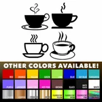 Tea Coffee Cups For Kitchen Wall Shop Sticker Art Window Decor Vinyl Decal. Fixed Price $9.14.
