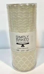 Simply Baked Pearl Quatrefoil Large Paper Baking Cups Pack Of 20 New Free Shipp. Fixed Price $16.14.