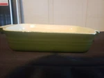 Creuset Dark Green Mini Baking Dish Casserole 5" X 7" Stoneware Rectangular. Fixed Price $22.99.