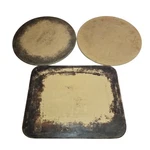 Pampered Chef 12 X 15 Rectangle Baking + Round 13" Pizza Stones. Fixed Price $49.99.