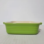 Creuset Stoneware Square Baker Small Casserole Green 5.5 In X. Fixed Price $29.99.