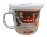 Goodcook 04164 Ceramic Mug With Vented Lid, 20OZ, White. Fixed Price $15.95.