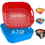 2 Pcs Silicone Liners Reusable Square 8.6 Inch Thickened B.... Fixed Price $15.78.