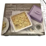Crofton Covered Stoneware Baking Dish Lavender Purple Crueset Dupe Box. Fixed Price $23.40.