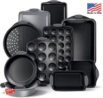 Country Kitchen Gray Nonstick Stackable Bakeware Set - Heavy Duty Stainless Stee. Fixed Price $134.99.
