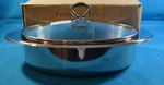 Princess House Stainless Steel 5-QT Oval Bake & Serve Dish 6903. Fixed Price $119.95.