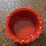 Chantal Red Ceramic Ramekin 1/2 Cup 93-RMR07/4 Oven Microwave Safe. Fixed Price $15.00.
