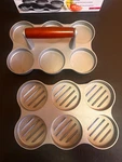 Mini Burger Press Norpro Cast Aluminum & Wood Summer Bbq Cooking. Fixed Price $8.99.
