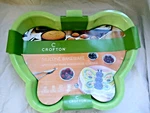 New Crofton Green Silicone Butterfly Bakeware Oven Dish Micro Freezer Safe. Fixed Price $19.99.